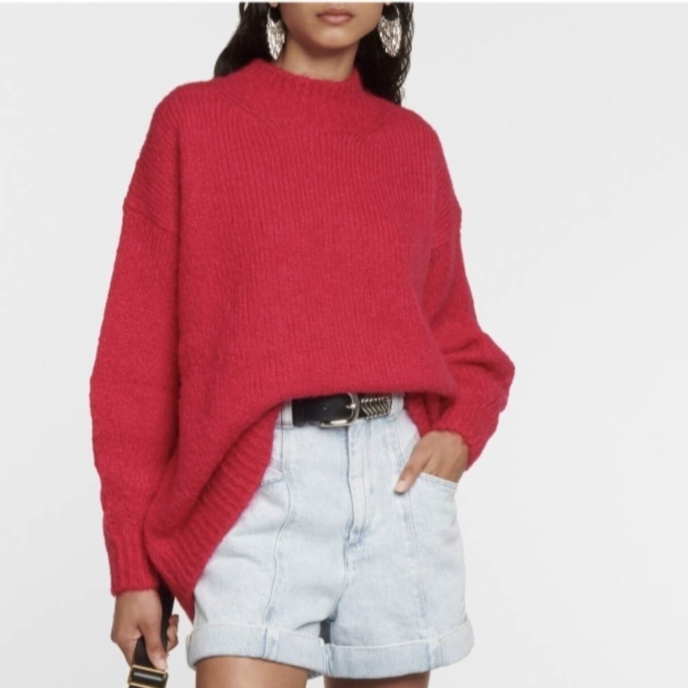 ISABEL MARANT Etoile Idol mock-neck mohair blend sweater Size S